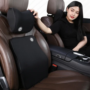 

Car memory cotton headrest neck pillow waist pillow Hand Sew Car For Land Rover Old Range Rover Sport 2005-2008