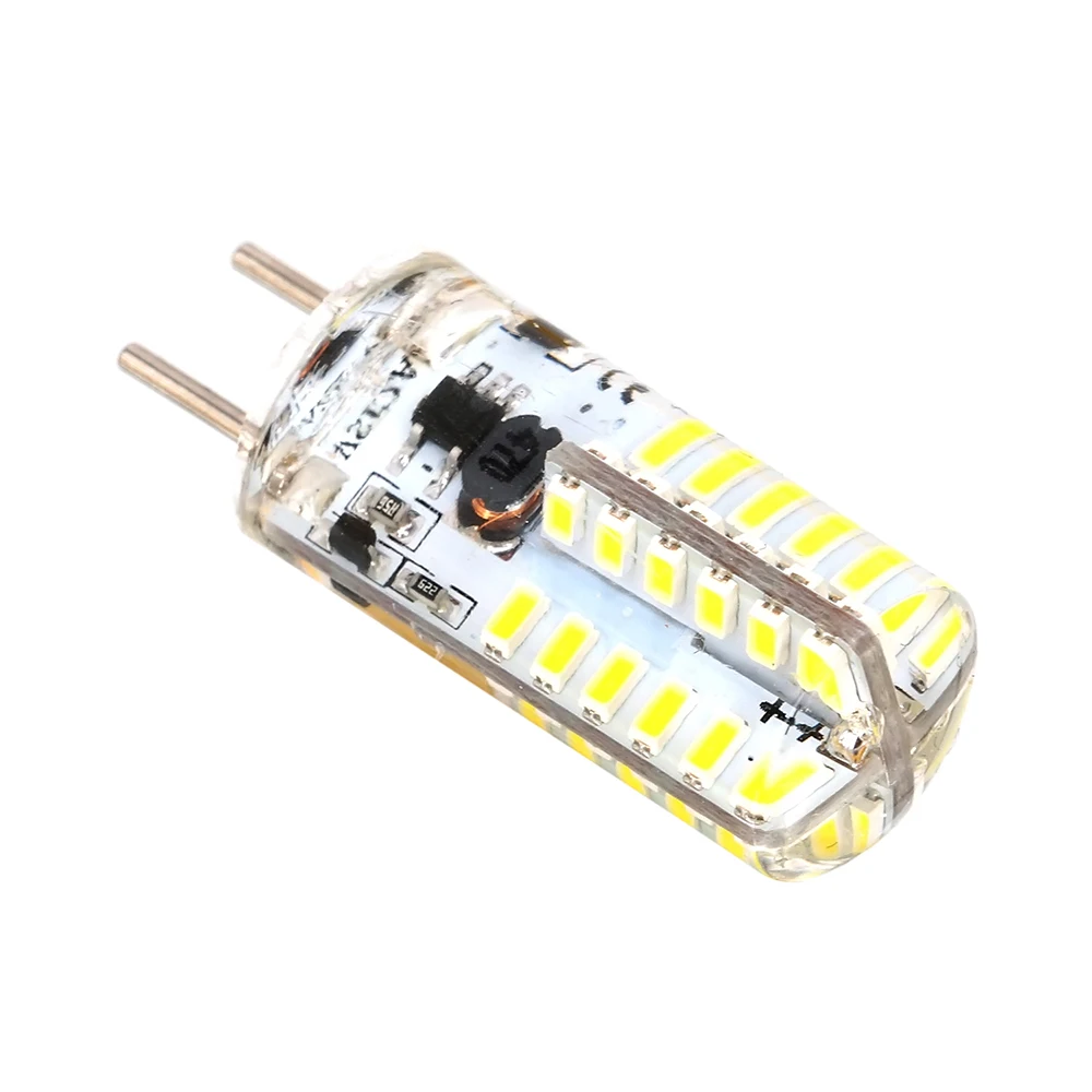 2W GY6.35 светоизлучающая Диодная лампочка AC/DC12V 350lm 48-3014SMD галогенная лампочка-кукуруза Хрустальная люстра