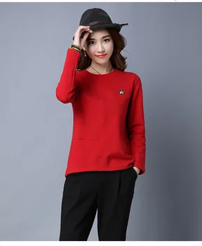 

2020 Autumn Sweaters Women Casual Knitted New Print Femme Women Sweaters White