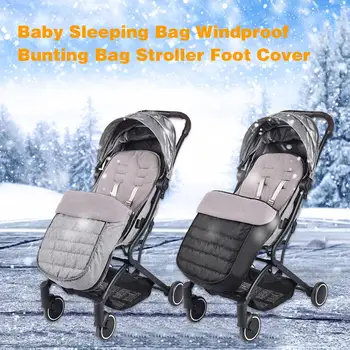 

Baby Sleeping Bag Windproof Bunting Bag Stroller Foot Cover Thickening Foot Cover For Heat Preservation