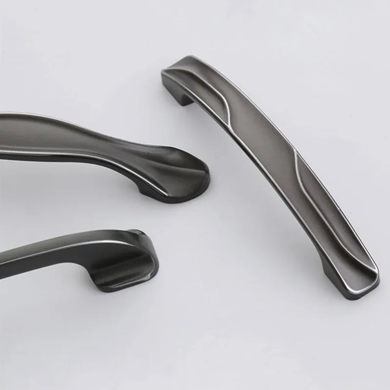 KK&FING модные простые ручки для шкафа из цинкового сплава жемчужно-серого цвета ручки для ящиков Ручки для кухонного шкафа дверные ручки оборудование для обработки мебели