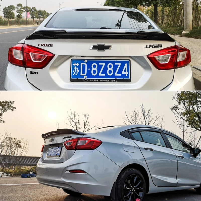 Для 2017 2018 спойлер Cruze ABS материал заднее крыло автомобиля праймер цвет задний для