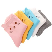 5 пар, женские повседневные короткие теплые носки в стиле Харадзюку с рисунками животных, забавный кот