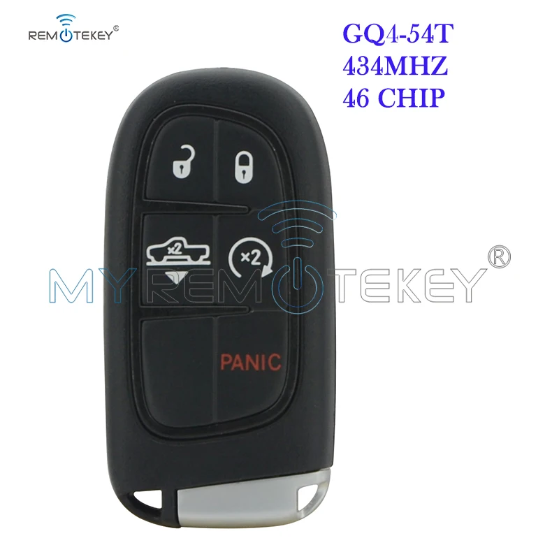 Remtekey 68159657 умный ключ 434 МГц 4A чип 5 кнопок для Dodge Ram Truck 1500 2500 3500 jeep chrysler