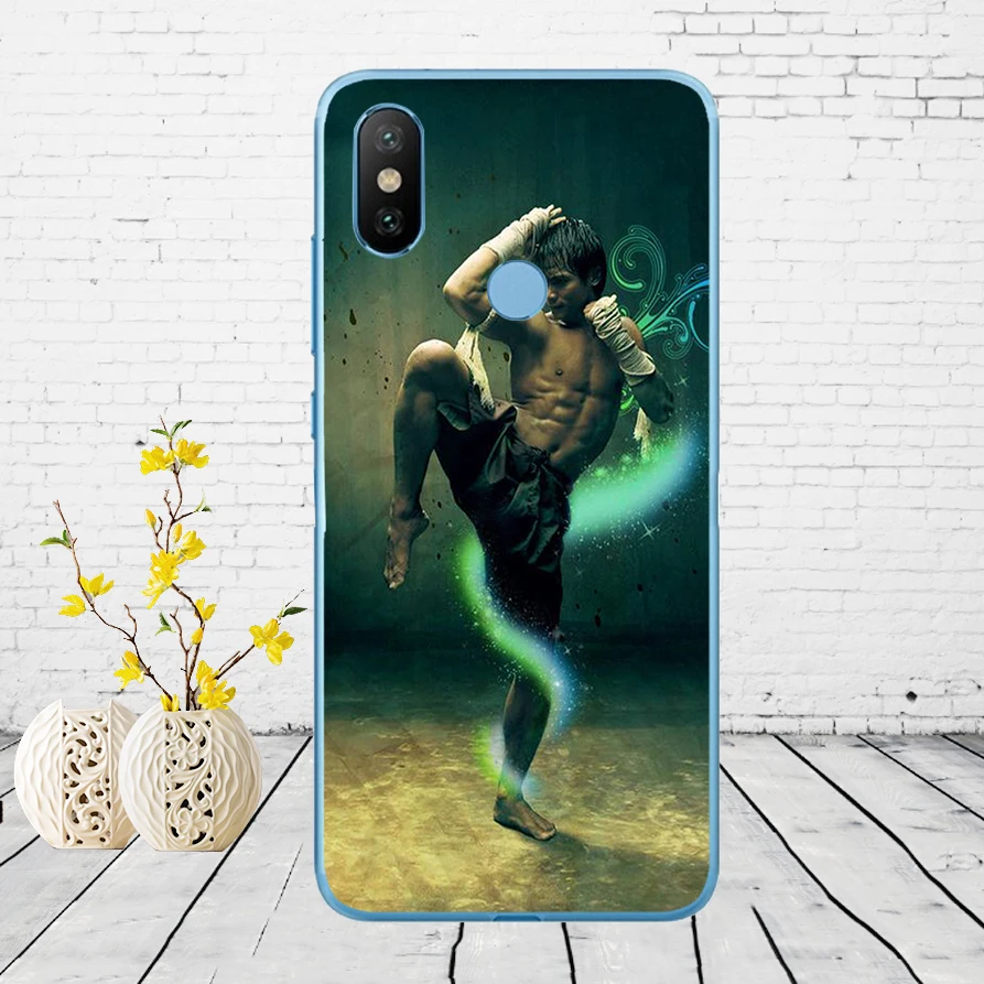 50DD Muay тайская борьба бокс Мягкий силиконовый чехол для Xiao mi Red mi 6 6a mi 8 a2 lite note 5 6 pro 7 Case