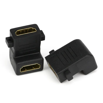 

HD01 90 Degrees Angle Extender HDMI Female to HDMI Female Cable Adapter Converter 1080P for Tablet PC Tv Camera 100pcs/lot