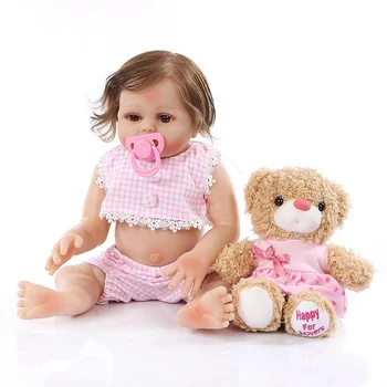 

Beby 48CM Simulation Baby Reborn Baby Silicone Dolls Children Boneca Living Girl Boy Fashion Bath Toy Christmas Gifts