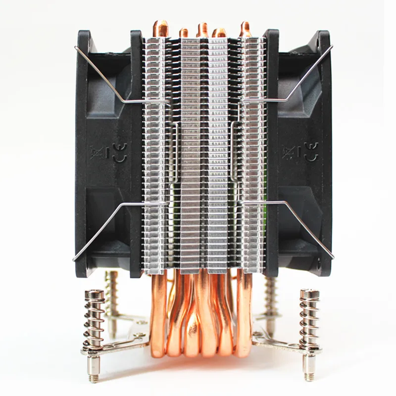 3/4PIN RGB светодиодный кулер для процессора 6-HEATPIPE 12 в 9 см двойной вентилятор охлаждения радиатора для LGA 2011X79X99X299