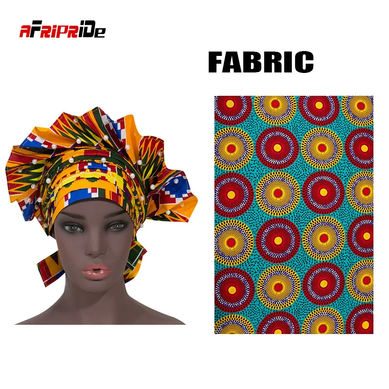 Уже сделанный Африканский головной галстук для женщин нигерийские Девушки шарфы повязка на голову Женская Чистый хлопок красивый свадебный тюрбан WYB462