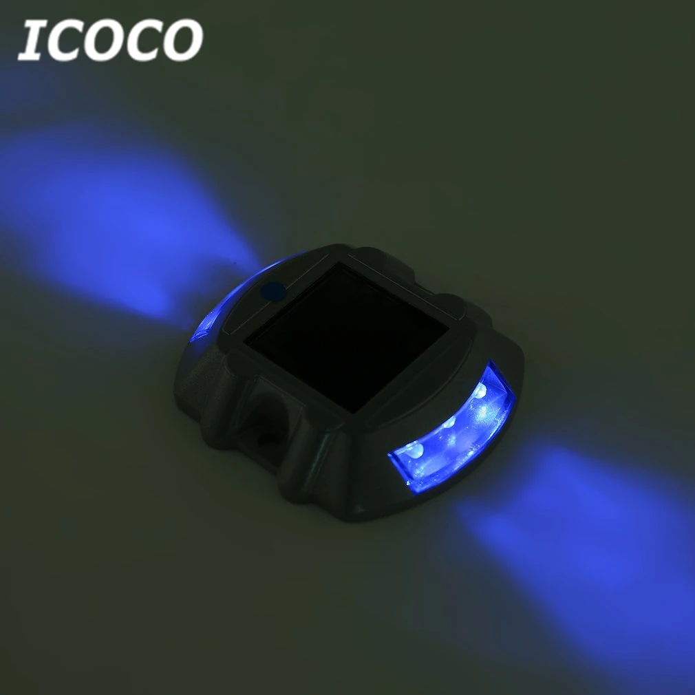 ICOCO 6 светодиодный на солнечных батареях алюминиевый сплав Спайк свет светофора дачный пейзаж приводная лампа Водонепроницаемая дорога тропинка лампа