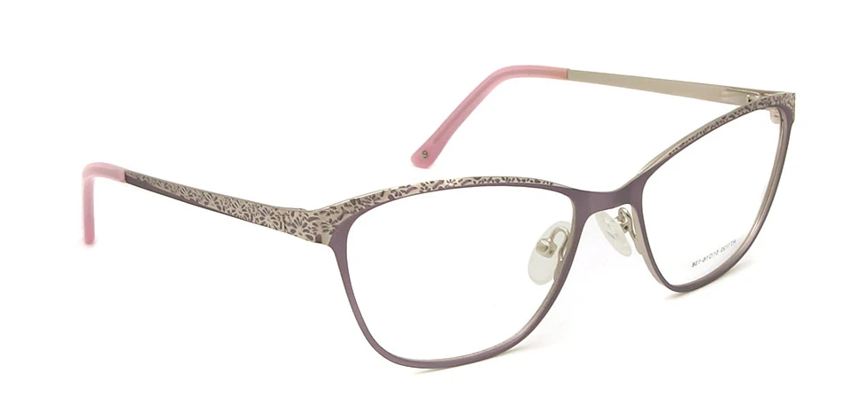 glass PINK Сплав сексуальные очки кошачий глаз оправа Женская винтажная, брендовая, дизайнерская полная оптическая Оправа очков для близорукости женские роскошные очки розовые - Цвет оправы: glass PINK