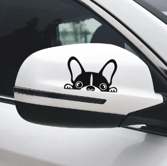 

Aliauto Sticker Cool Puppy Bumper Stickers Car men feng tie Cover Scratch Scars Stickers Waterproof Sun-resistant Do Not Fade