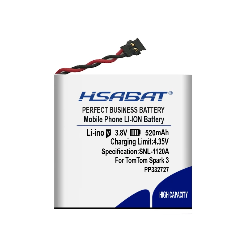 HSABAT 520mAh WT-TTS3 Аккумулятор для TomTom Spark 3 PP332727