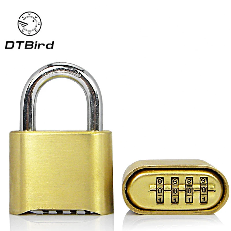 

Large Size Four-digit Bottom Password Lock Zinc Alloy For Gate Warehouse Logistics Vehicle Combination Padlock