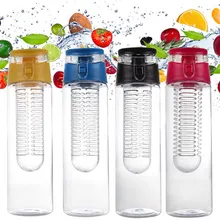 5 700/800 мл Портативный заварки спортивные бутылки для воды бутылка с лимонным соком флип-крышкой для кухонного стола для походов, путешествий, мероприятий на открытом воздухе