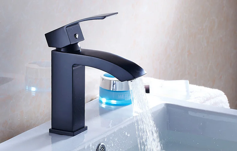 Vidric Tall Basin Faucet Waterfall Bathroom Faucet Single handle Basin Mixer Tap Bath Chrome/Black Faucet Brass Sink Water Crane