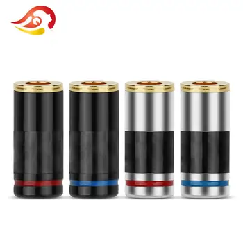 

QYFANG 1Pair Carbon Fiber A2DC Female Pin Earphone Plug Audio Jack For LS400 CKS1100 E50 E70 Headset Wire Connector a2dc Adapter