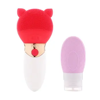 

Ultrasonic Facial Cleansing Brush Waterproof Electric Face Cleanser Massager for Skin Care Tool A6HB