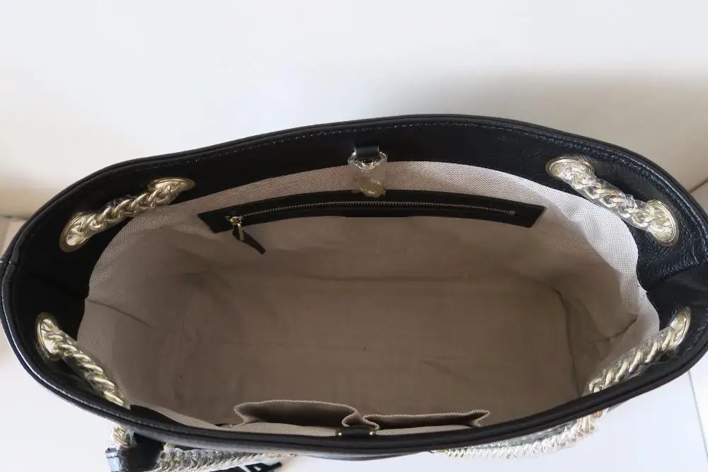 classic Genuine Leather handbags handbag shoulder bag 38cm shopping bag