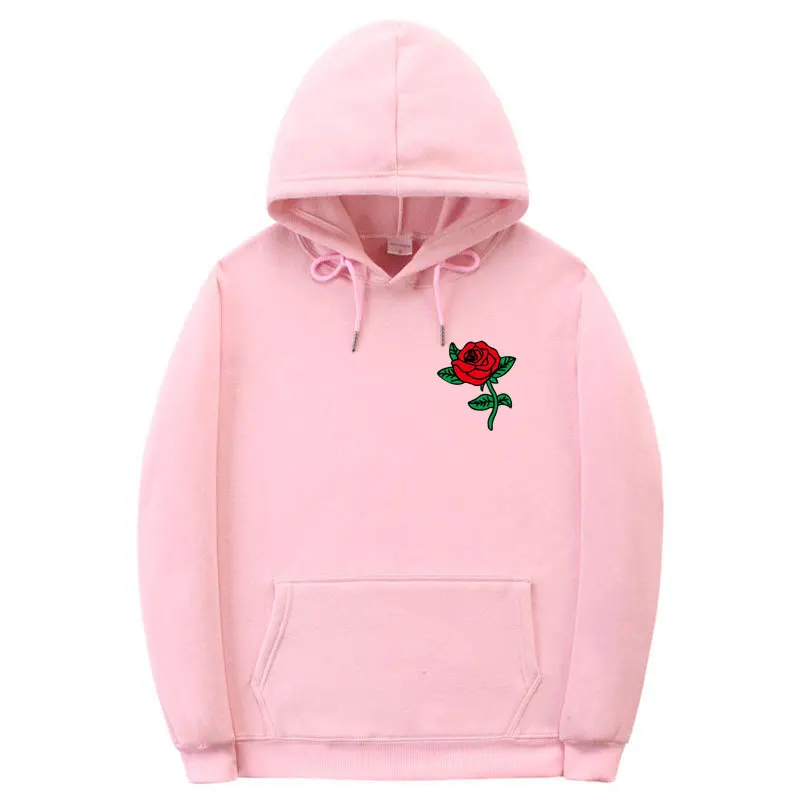 New Fashion 2019 Autumn Winter Latest Harajuku Poison Rose Print Hoodies High Quality Men Women Hip Hop Streetwear Clothing