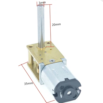

N20 Gear Motor Shaft Length 20mm DC 3V 6V 12V Speed Reducer 30/60/120rpm Electric mini Motors 12 V Volt Reversed DIY smart Model