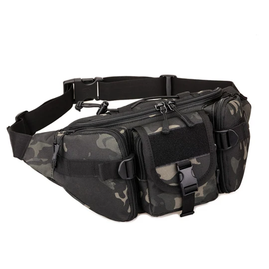 Norbinus многофункциональная поясная сумка камуфляжная мужская одежда-стойкая нейлоновая сумка тактическая хип-ремень поясная сумка военные мужские нагрудные сумки - Цвет: Black Camo