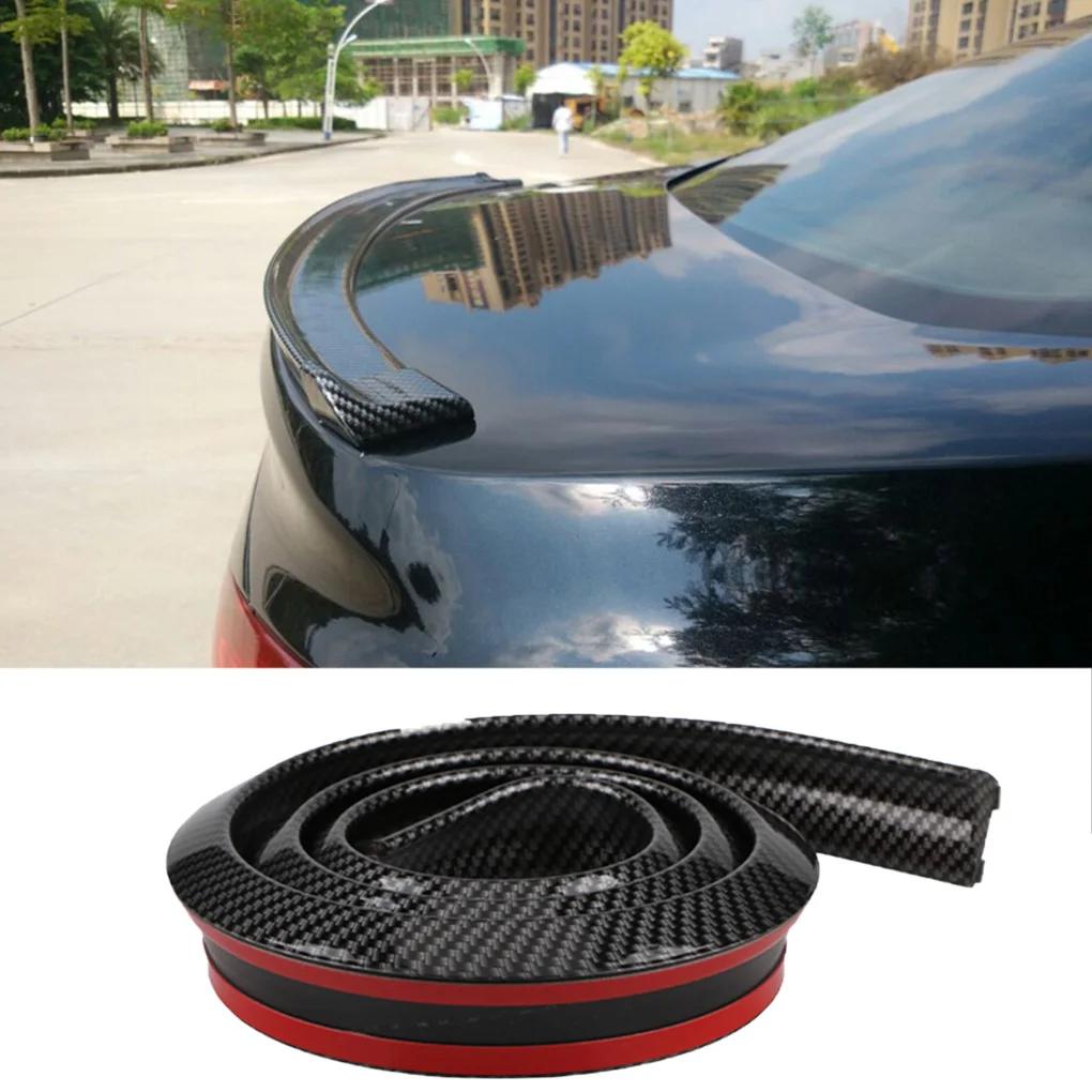 A8 S8 S-Line W12 Universele Spoiler Auto Sticker 1.5M Car-Styling 5D Carbon Rubber Tail Wing Solderen Fai Da Te Refit Per Audi