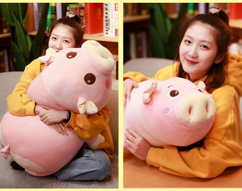 Cute pig plush toy plush doll big pink pigs toys accompany sleeping pillow lfor girl birthday gift wedding deco 33inch 85cm DY50737 (12)