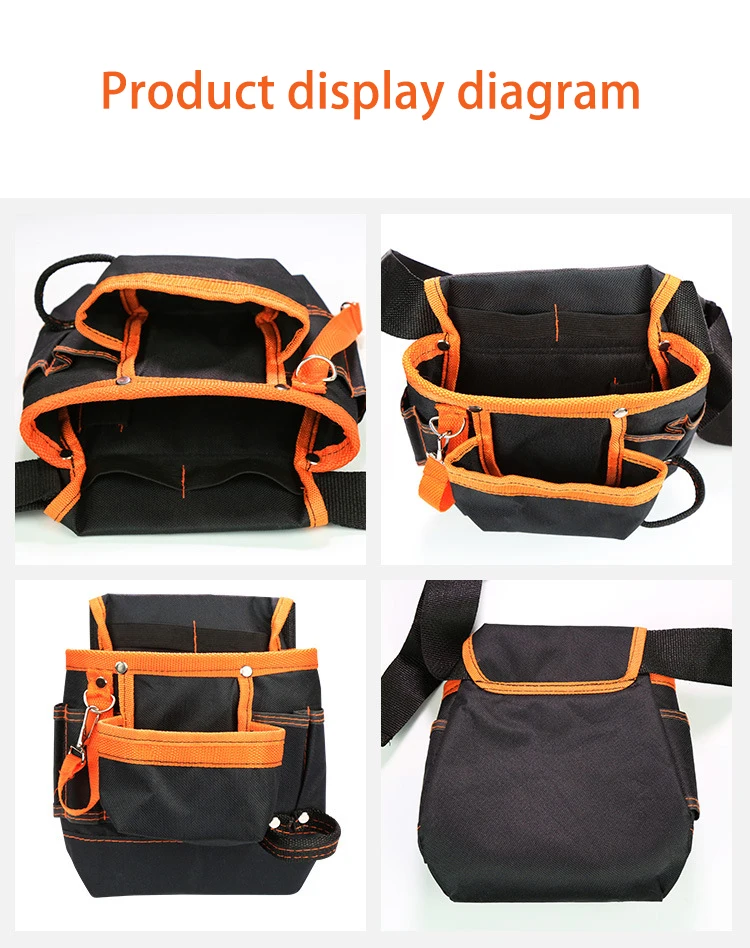 power tool bag Multi-functional Electrician Tools Bag Waist Pouch Belt Storage Holder Organizer Garden Tool Set Professional Kits Waist Packs tool backpack