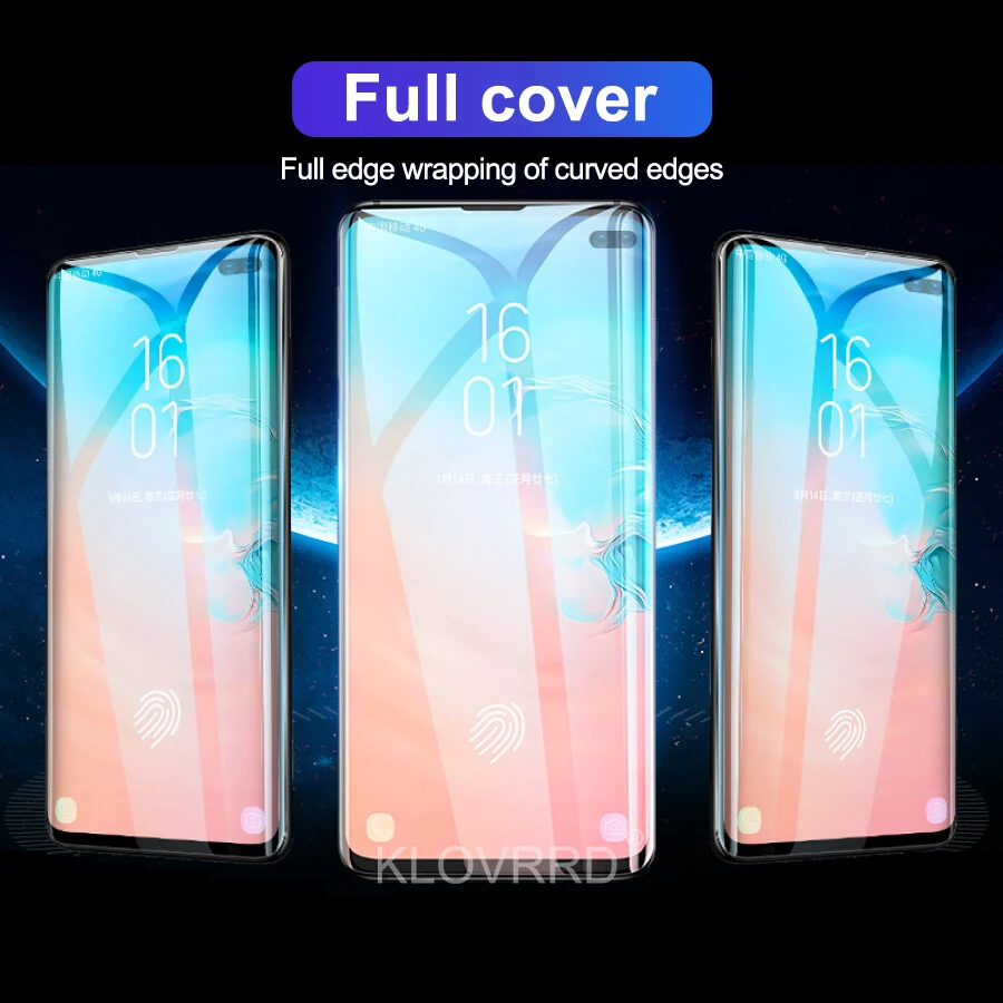 Защитное стекло 3D 20D закаленное с полным покрытием для Samsung Galaxy S10E S10 5G S9 S8 Plus S7 Edge