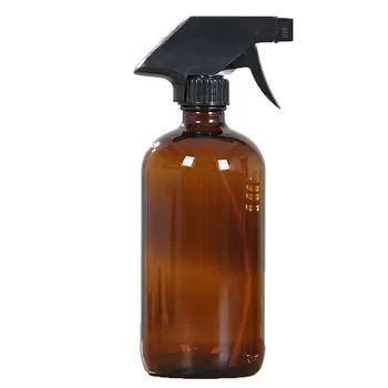 

Empty Glass Spray Bottles Multi Function Sprayer Durable Trigger Sprayer Refillable Containers Brown 480ml