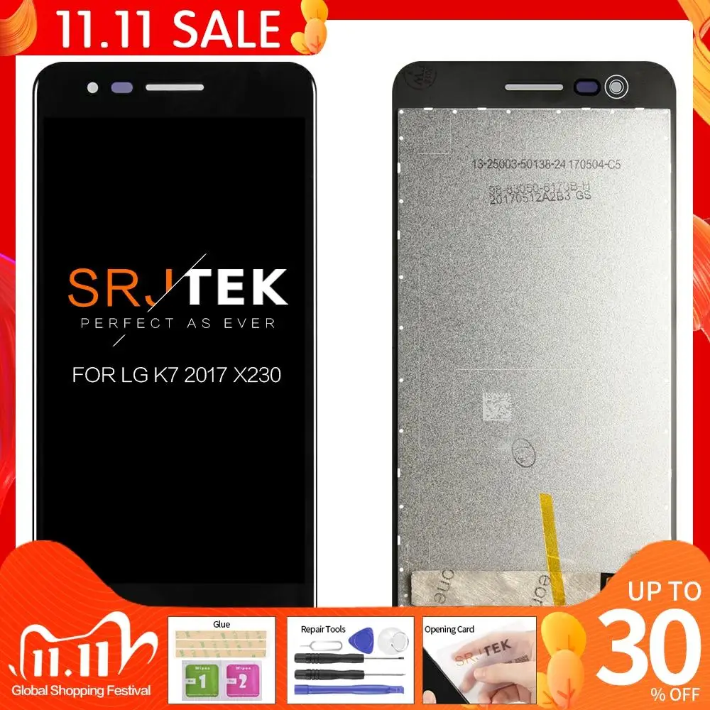 5 0 ''Оригинальный дисплей для LG K7 2017 X230 LCD сенсорный экран дигитайзер с рамкой