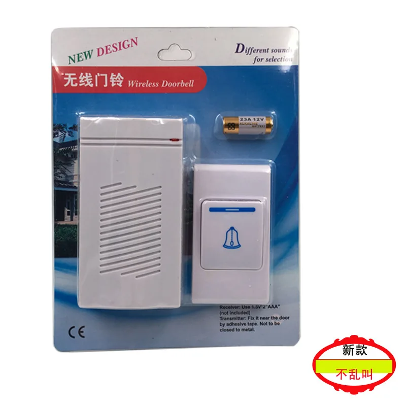 

Manufacturer 001 Hot Selling New Style Simple Type Household Wireless Doorbell Quality Reliable Distance Not Shrink Not Your Poc