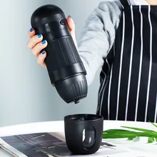 

Mini Electric Coffee Maker Machine Car Portable 2 in 1 Capsule/Ground Extraction Espresso Coffee Powder Making Machine K-CUP