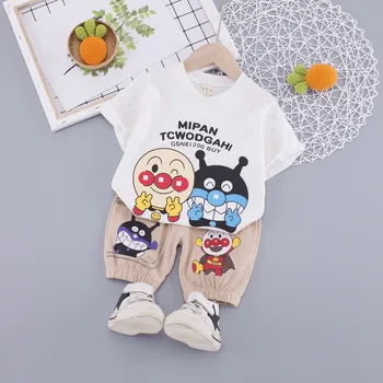 

2020 New Baby Gilrs Clothes Set Summer Baby Boys Body Suit Cotton Cartoon Kids Clothing Set Children's Cloth Set
