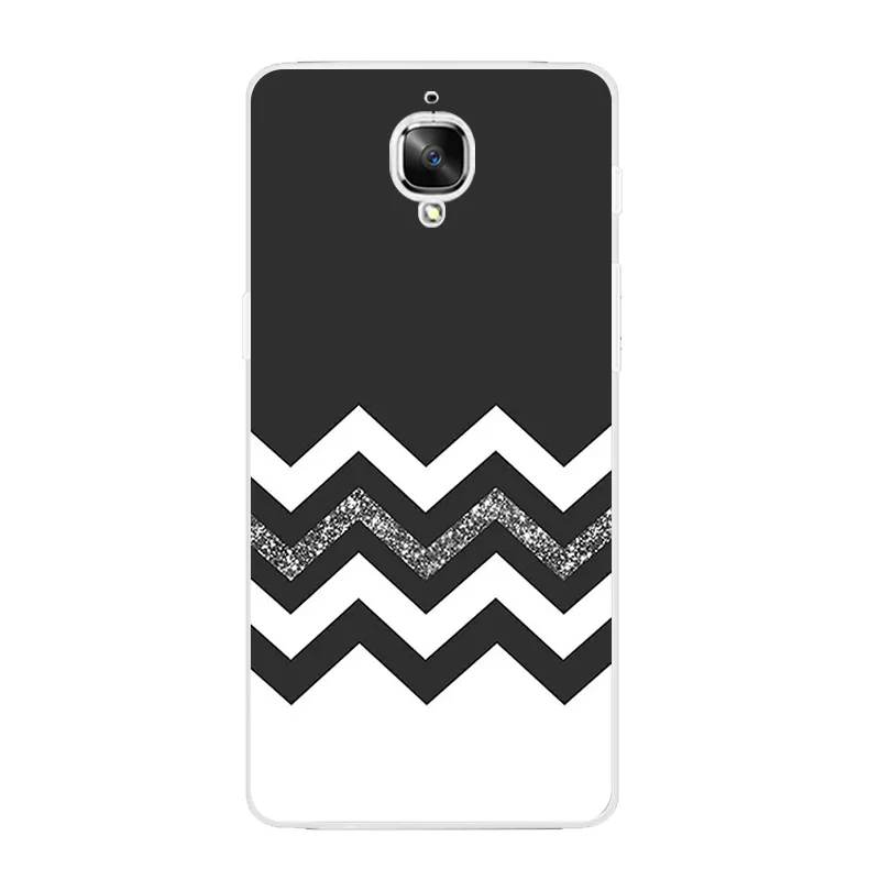 Чехол для телефона OnePlus 3/3t, чехол для телефона One Plus 5, чехол для One Plus 2, чехол 5,5 дюйма, мягкий ТПУ, черный, стильный, с рисунком - Цвет: 6373 06