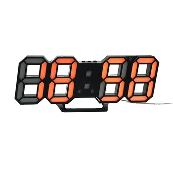 

LED 3D Modern Design Digital Table Clock Alarm Night Light Wall Clock for Home Decoration Living Room P7Ding