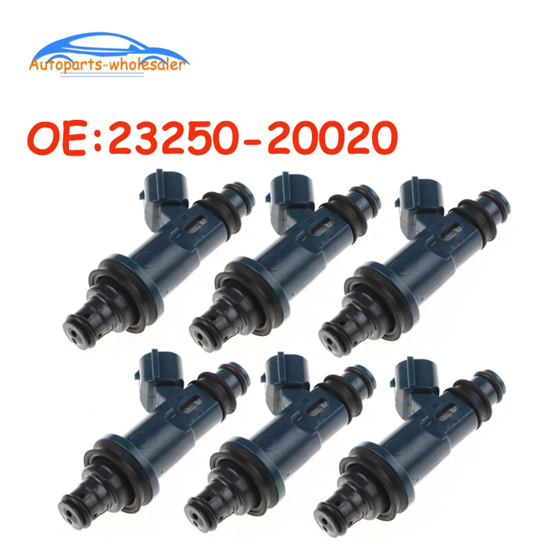 6 шт./партия Автомобиль тормозные колодки для Toyota Lexus 23250-20020 2325020020 23209-20020 высокое качество Топливные форсунки системы питания с общей топливной Запчасти