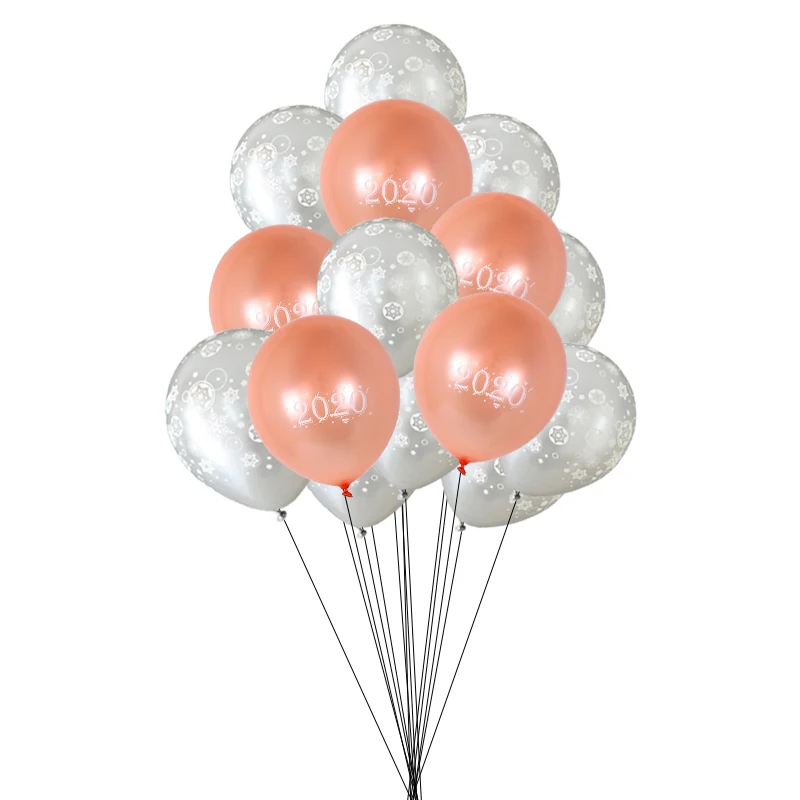 10/15 шт. Рождественская Снежинка латексные шары конфетти воздушные Globos Год Вечерние шар, Рождественская одежда, вечерние поставки - Цвет: 15pcs balloon