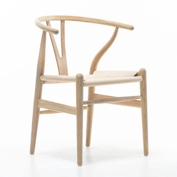 

H1 Nordic Style Dining Chair New Chinese Casual Solid Wood Y Chair Western Restaurant Coffee Shop Back Armchair Cadeiras Cheap