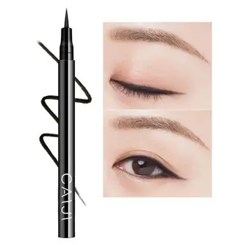 

1pcs Black Not Blooming Eyeliner Quick-drying Waterproof Sweatproof Eyeliner Pencil Lasting Brighten Eyes Full Color Makeup Pen