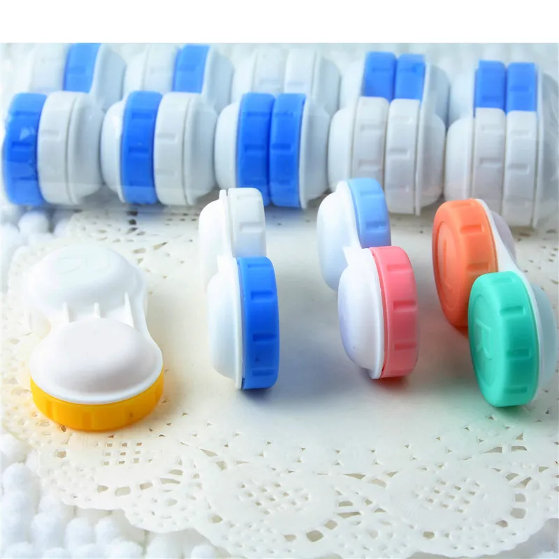 Contact Lens Case 5Pcs Glasses Cosmetic Contact Lenses Box Contact Lens Case for Eyes travel Kit Holder Container Travel Accessaries