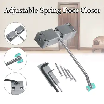 

Durable Spring Door Closer Stainless Steel Surface Mounted Automatic Adjustable Door Closer Fires Rated Door Hardware Tools