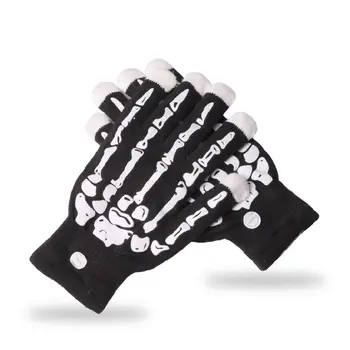 

LED Gloves Skeleton Gloves 3 Color 6 Mode Flashing Finger Lights Costume Party