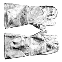 Термостойкие перчатки 500 ° огнестойкие горячие перчатки защитные перчатки изолированные перчатки из алюминиевой фольги Da-100