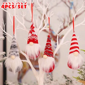 

Gnome Christmas Pendant Christmas Plush Doll Pendant Xmas Tree Ornaments