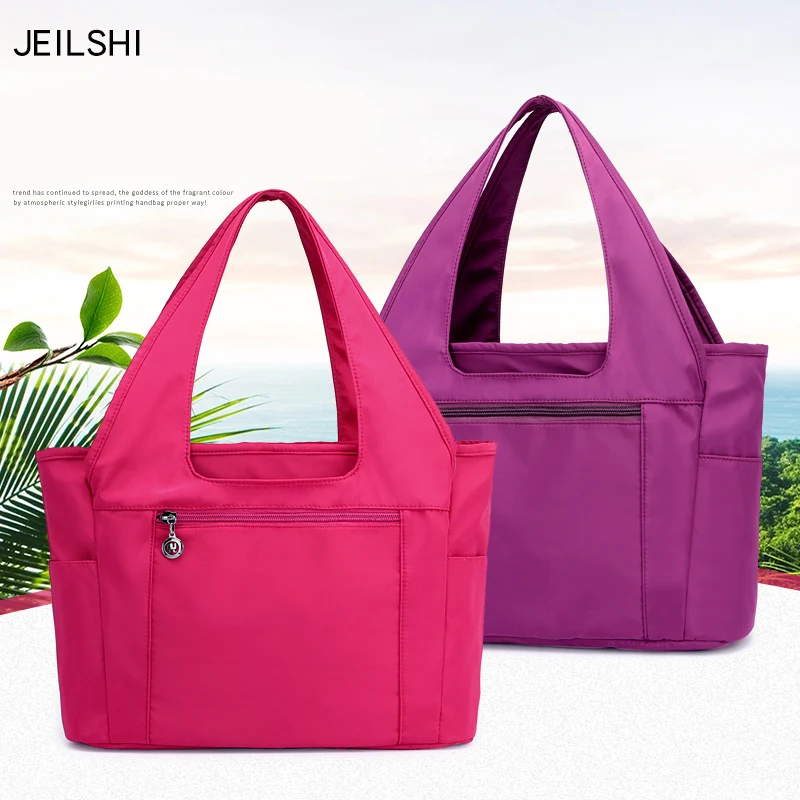 Ladies Hand Bag Women Bags Female Nylon Tote for Purses and Handbags Shopping Beach Handbag | Багаж и сумки