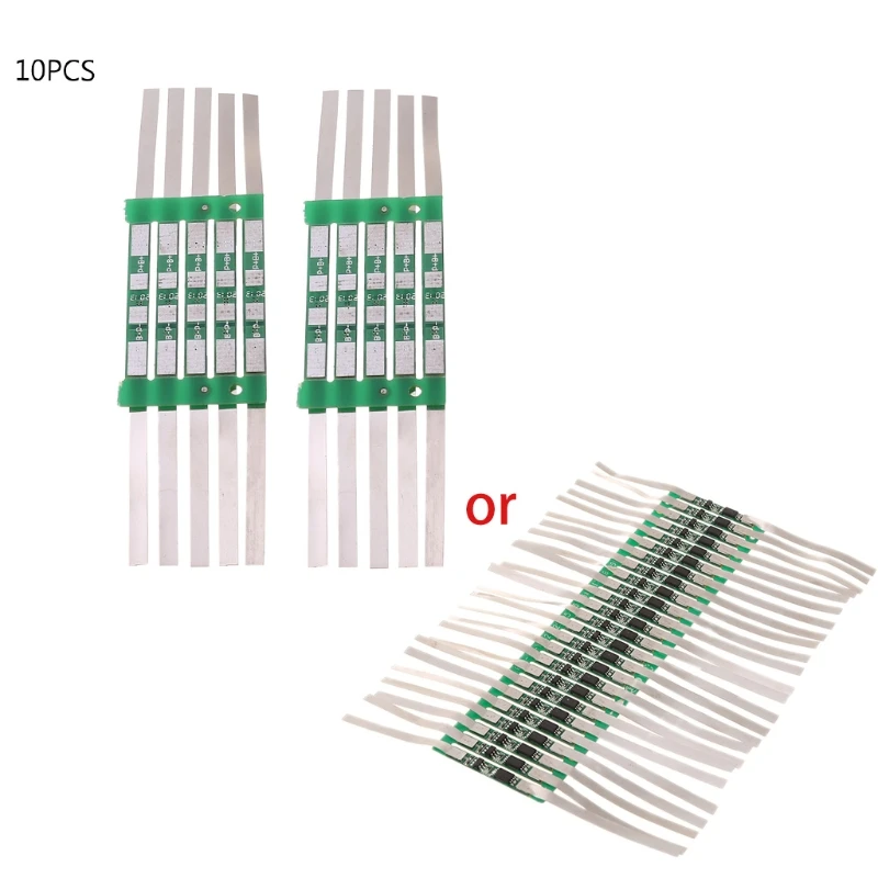 3.7V 3A Protection Board 10pcs/set For 1S 18650 Lithium Battery Over Protective Plat with Solder Belt lithium battery protection board