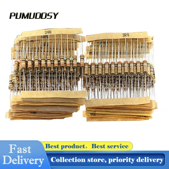 

300PCS/LOT 30 Values Each 10PCS 1/6W 5% Carbon Film Resistor Kit Resistance Assortment Pack Mix Selection 10 ohm-1M ohm