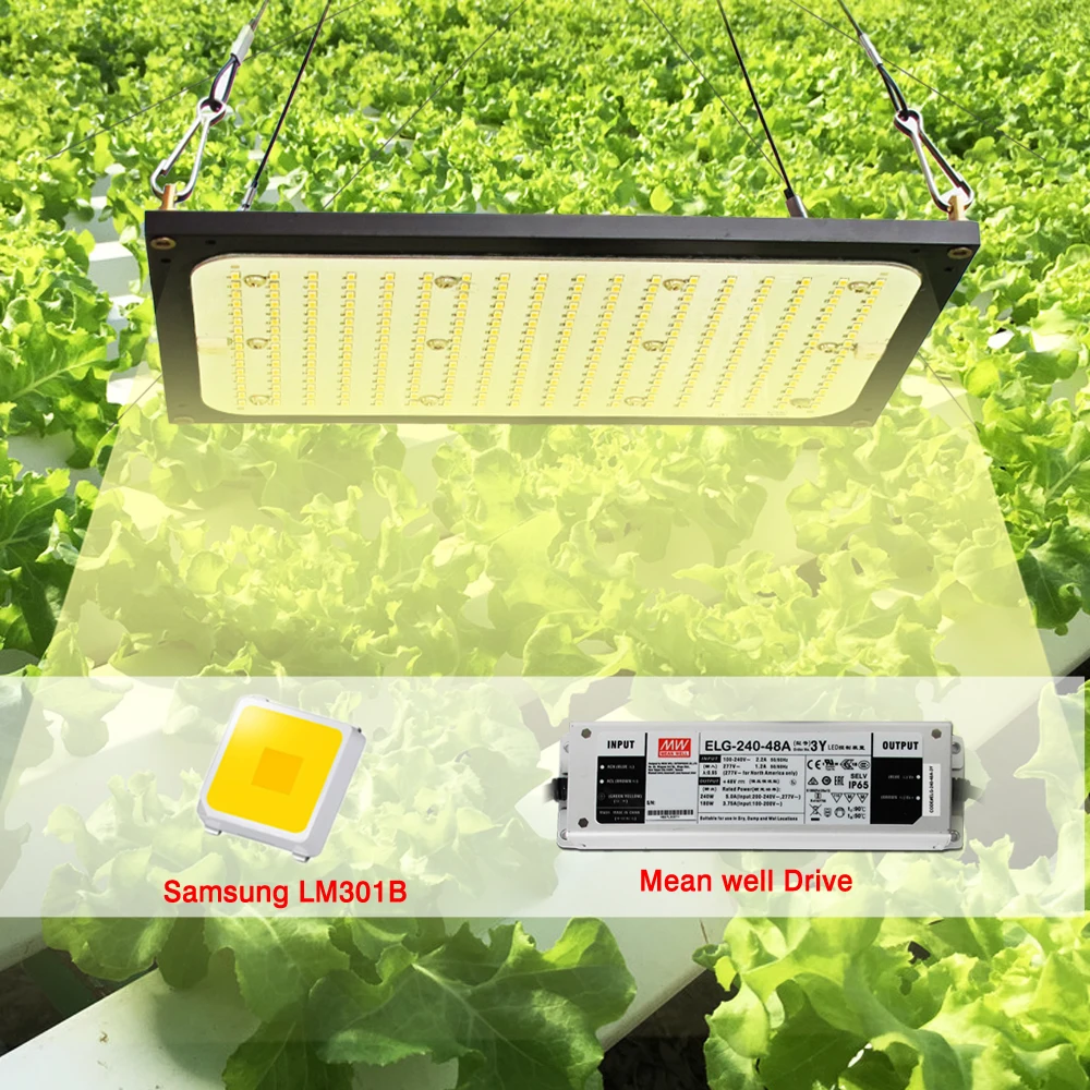 

120W LED Grow light Samsung LM301H/LM301B Quantum tech board Full spectrum Indoor Grow tent hydroponic Lamp for plants